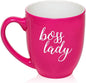 16 oz Large Bistro Mug Ceramic Coffee Tea Glass Cup Boss Lady by MIP