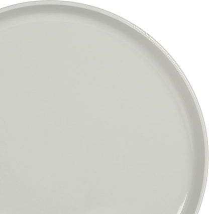 Gibson Home Oslo 12-Piece Porcelain Chip and Scratch Resistant Dinnerware Set, Grey,Service for 4