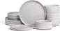 Stone Lain Haven Stoneware 12-Piece Dinnerware Set, Elegant Dish Set, Includes by Unknown
