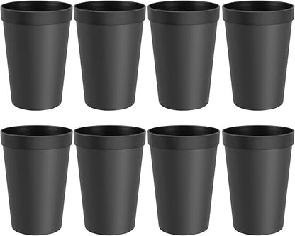 Blwan 15.2oz Plastic Cups, 8 Pack Reusable BPA-Free Unbreakable Drinking Cups by Unknown