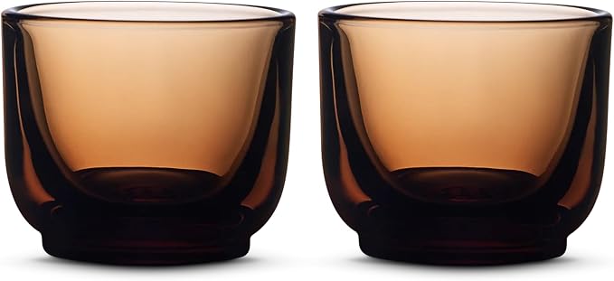Fellow Pirch Espresso Shot Glasses 3.5 oz, Weighted Thick Glass | Demitasse Cups by Unknown