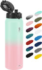 Fanhaw 40 oz Insulated Stainless Steel Water Bottle by FANHAW