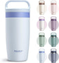 TOURIT Travel Coffee Mug 16 oz, Leakproof 2-Part Drink Lid Tumbler, Sky Blue | by TOURIT