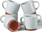 E-far Ceramic Coffee Mug Set of 6, 12oz Stoneware Coffee Cup by E-far