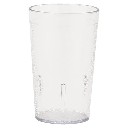 G.E.T. Unbreakable Stackable Restaurant Plastic Tumbler / Cup (Set of 4) 5 Ounce Clear | For Restaurants and Home, Dishwasher Safe, BPA Free