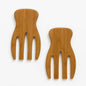 JB Home Collection 4564, Natural Bamboo Salad Hands – Set of 2 Wooden Salad by Unknown