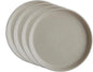 Goodies Cream Breakfast Plates (Set of 4), Handmade Ceramic, Glazed, Dishwasher Safe, Microwave Safe, Durable, Easy-to-Clean, Stackable, Modern, 8 Inch