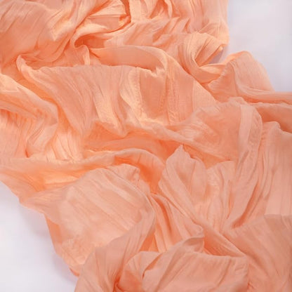 2 Pack Peach Pink Cheesecloth Table Runner 10ft Coral Sheer Gauze Decor | - Image 5