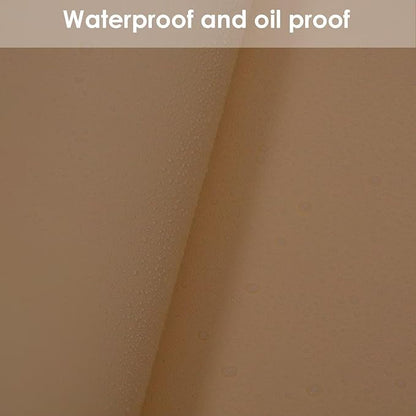 Leather Desk Mat,1.8mm Thick,15.75x63 Inch Desk Cover,Desk Protector Mat,Dresser Cover Top,XL Desk Mat,Table Top Protector,Dresser Protector Top,Desk Cover Protector(Khaki+Silvery,15.75x63)