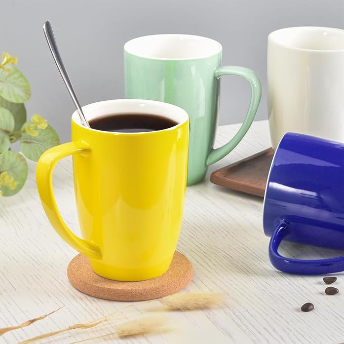 homEdge Porcelain Mug Set, 16 Ounces Cup - Image 6