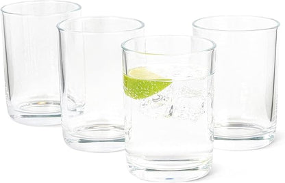 Amazon Basics Drinking Glasses, Dishwasher-Safe, 4-Piece Set, 11 oz. by AmazonBasics