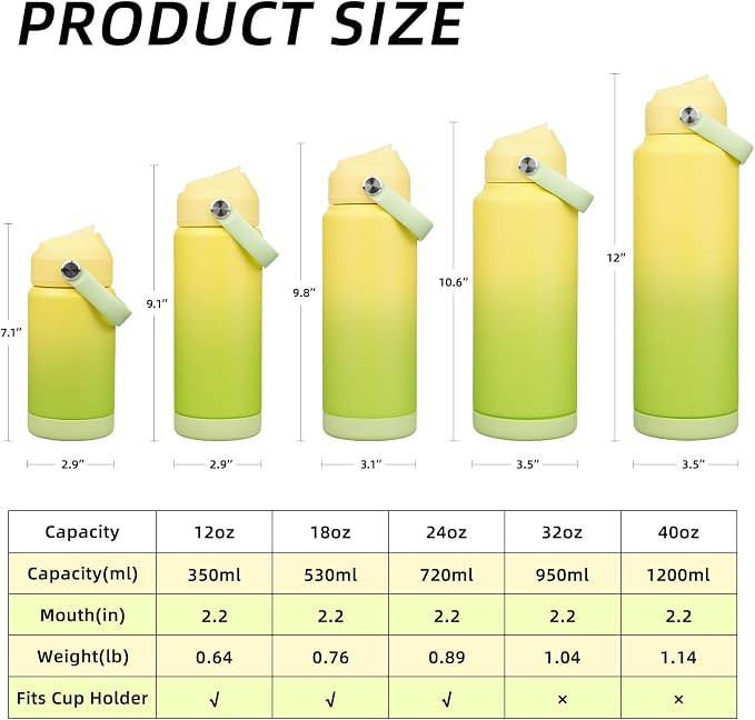 BJPKPK 12oz Insulated Water Bottle, Stainless Steel Bottle - Image 5