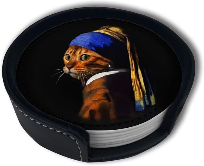 Cat Art Coasters for Drinks - Image 6
