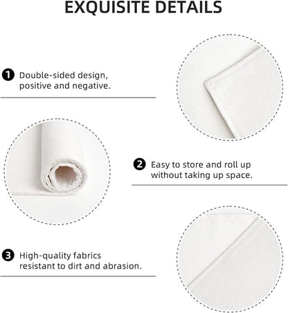 Fall Placemats Set of 4 Orange Grey Pumpkin Leaves Floral Decor Place Mats 12x18 Inch Autumn Leaf Harvest Thanksgiving Decorative Linen Table Mats for Home Kitchen Dining Party Table Decoration