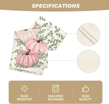 Artoid Mode 210 GSM Fall Table Runner 13x36 Inch Home Party Decor | Pink - Image 4