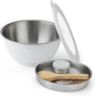 S'well Stainless Steel Salad Bowl Kit XL 184oz, Angel Food, Includes 5oz by Swell