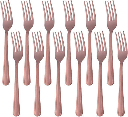 12 Pieces Dinner Fork, Stainless Steel Silverware Forks, 7.1 Inches Metal Fork by KitchenDining