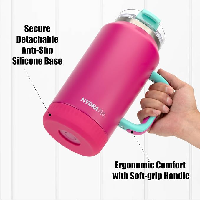 Hydraful 64 oz Tumbler with Handle and Straw - Image 6