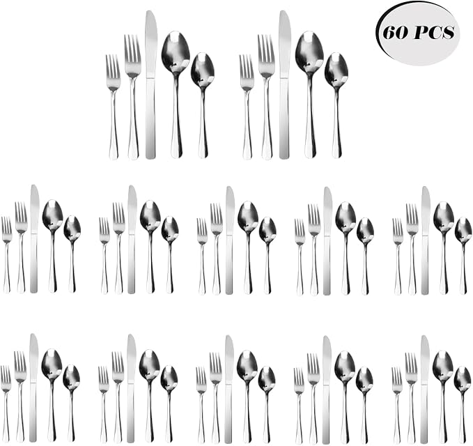 60 PCS Windsor Silverware Set - Image 7