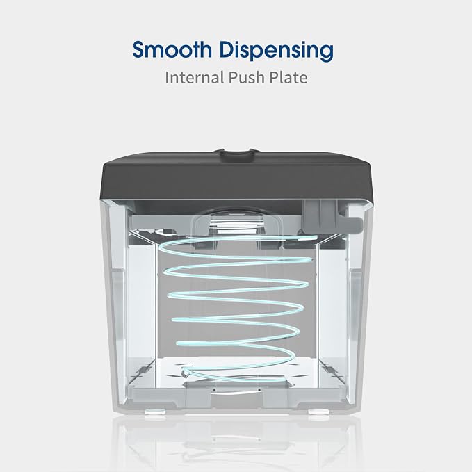 Tabletop Napkin Dispenser Black 8"x6.1"x6.5" | ABS, - Image 4