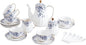 Ceramic Tea Set Vintage Floral, Teapot， Cup and Saucer Set, Sugar Bowl and by Unknown