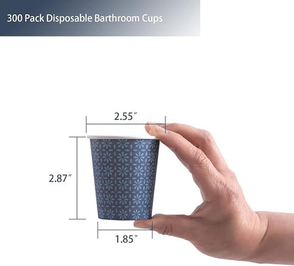Clawsoff 300 Pack 5 oz Paper Cups Disposable Bathroom Mouthwash Cups Navy | - Image 3