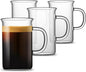 LUXU Glass Coffee Mugs, 13 oz Ice coffee cups, Borosilicate Glass Mugs by LUXU