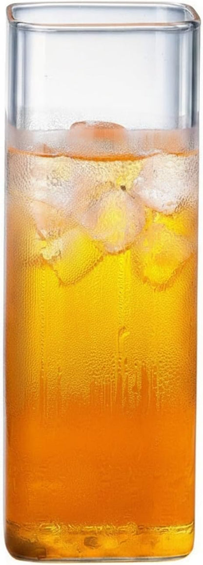 Drinking Cup Square Borosilicate Glass Tumbler Handleless Design by Unknown