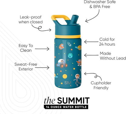 Simple Modern Blippi Kids Water Bottle & Toddler Cup | 14oz | Insulated - Image 2