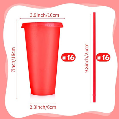 Hxezoc 16 Pieces Reusable Cups - Image 2