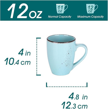 vancasso Navia Coffee Mug Set of 4, Ceramic 12 Oz Coffee Cups - Image 2