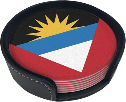 Antigua and Barbuda Flag Coasters by Unknown