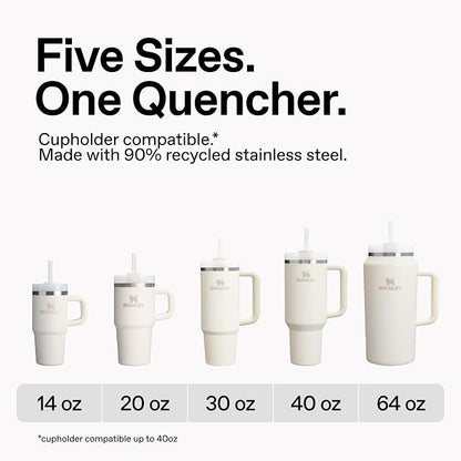 STANLEY Quencher H2.0 Flow State Tumbler, 30 oz, Violet Blossom | Handle and - Image 5