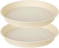 2 Pack of 10 inch Plant Saucer Gray, Heavy Duty Plastic Plant Saucer 10 inch by Bleuhome
