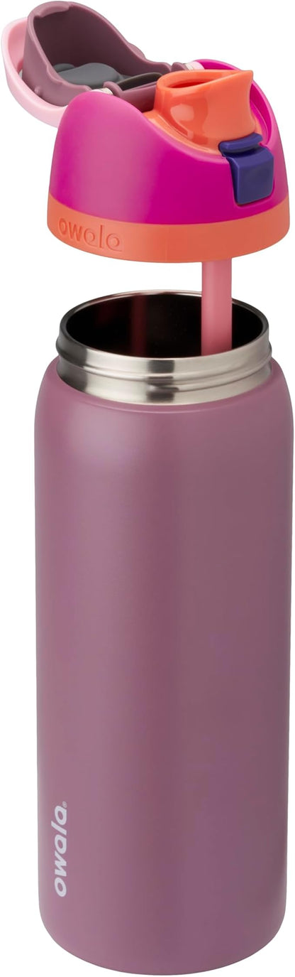 Owala FreeSip Stainless Steel Water Bottle 32 oz Crown Jewel - Image 2