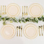 Efavormart 10-Pack 7.5" Ivory Vintage Plastic Salad Dessert Plates by efavormart