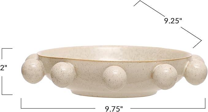 Bloomingville 9.75 Inches Stoneware Bowl - Image 2