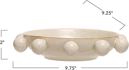 Bloomingville 9.75 Inches Stoneware Bowl - Image 2