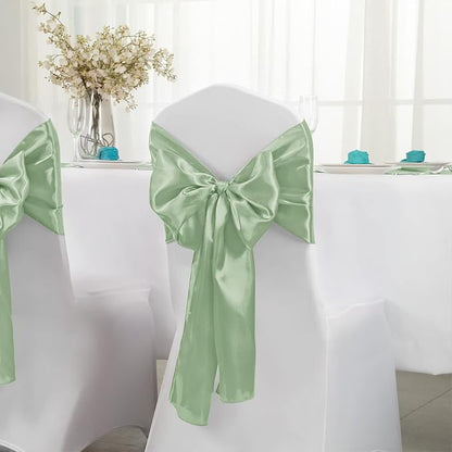 Horbaunal 2 Pack Sage Green Satin Table Runner 12 x 108 Inch | Smooth Table - Image 3