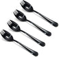 Alata Black Mirror Sporks 4-Pack Set Stainless Steel Sporks, 7.4 Inches Long by Alata