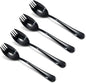 Alata Black Mirror Sporks 8-Pack Set Stainless Steel Sporks, 7.4 Inches Long by Alata