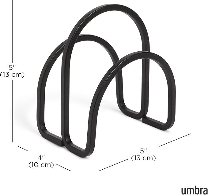 Umbra Squire Napkin Holder, Contemporary Metal Design, doubles as handle - Image 3