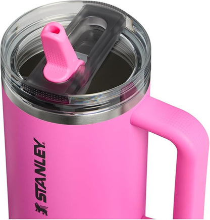 STANLEY Quencher ProTour Flipstraw Tumbler, 40 oz, Hot Pink | Built-In Straw & - Image 2