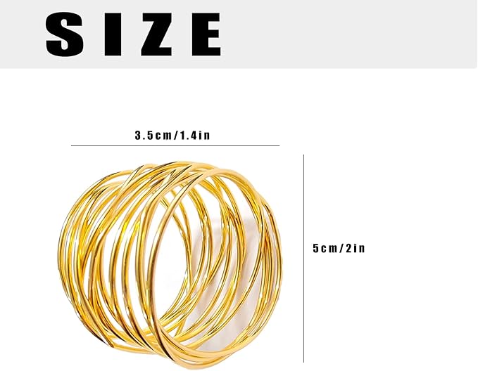 Gold Napkin Rings - Image 2