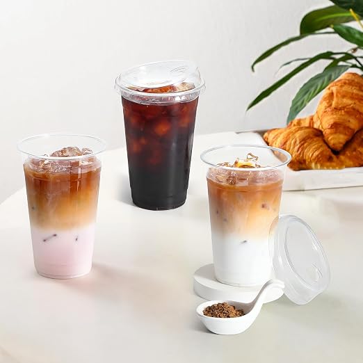 AOZITA 100 Pack 16 oz Plastic Cups - Image 7