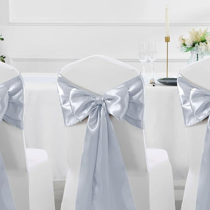 Manyshofu Grey Satin Table Runner 12x72 - Image 6