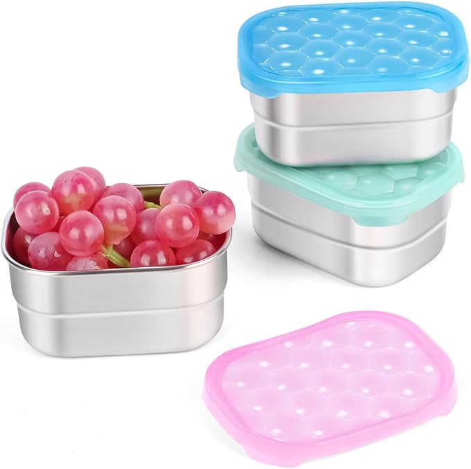 Snack Pro - Small Stainless Steel Snack Containers by Tanjiae