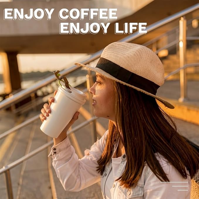SPLMIFA Travel coffee mugs leak-proof, reusable coffee cup - Image 6