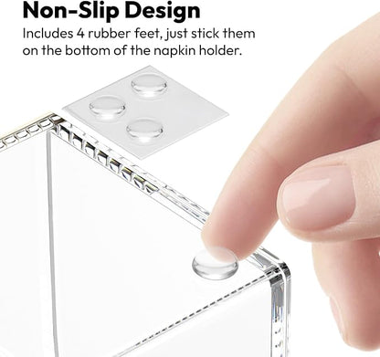 Napkin Holder for Bathroom, Decorative, Lucite Material, for Kitchen, Dining - Image 6