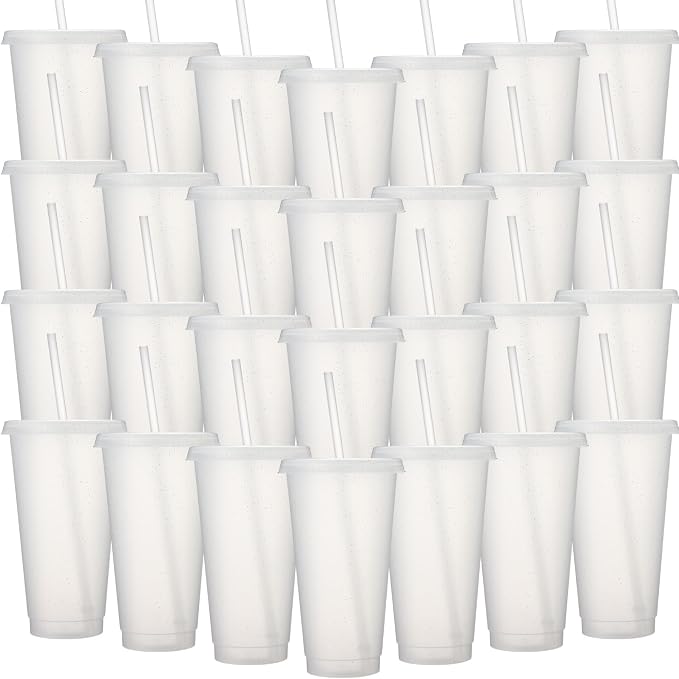 Honeydak 60 Pack Tumbler with Straw and Lid Bulk Cups by Honeydak